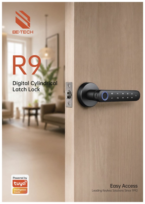 Digital Cylindrical Latch Lock R9