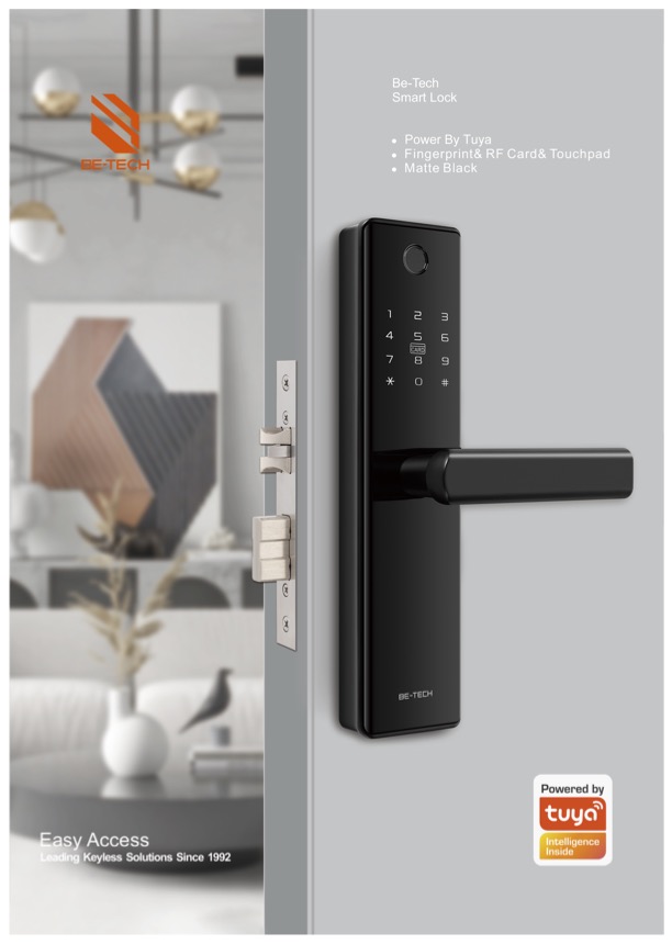 K61_Fingerprint and RFID Card and Touchpad Digital Door Lock